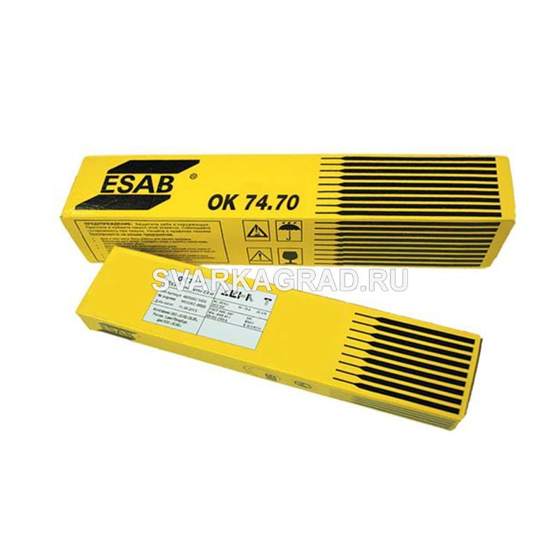 Электроды ESAB OK 74.70 ф 3,2 мм, пачка 5,8 кг (тип Э60, пост. ток, основной)