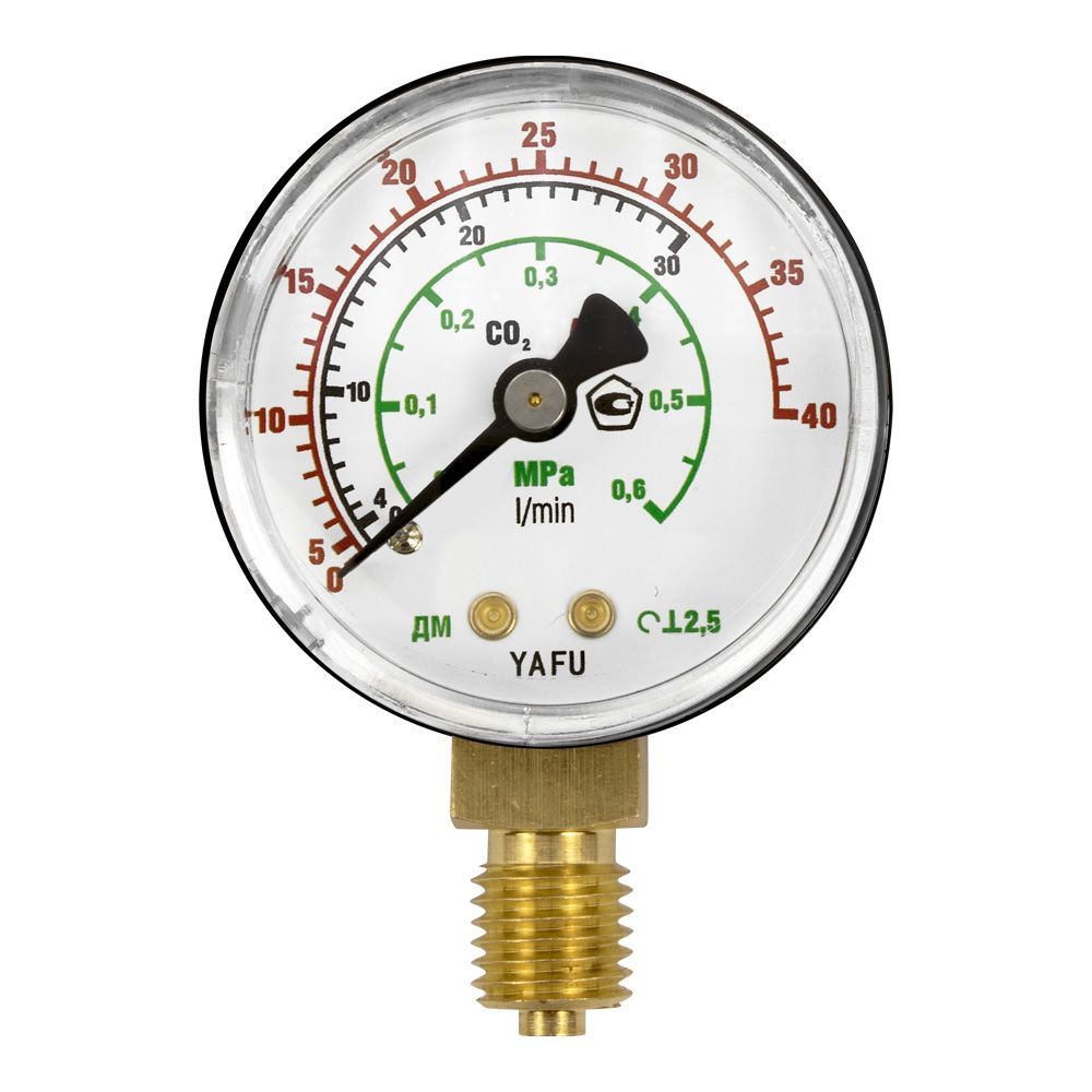 Манометр-расходомер аргон/углекислый газ 0,6 МПа (СО2/Ar, 40 л/мин.)