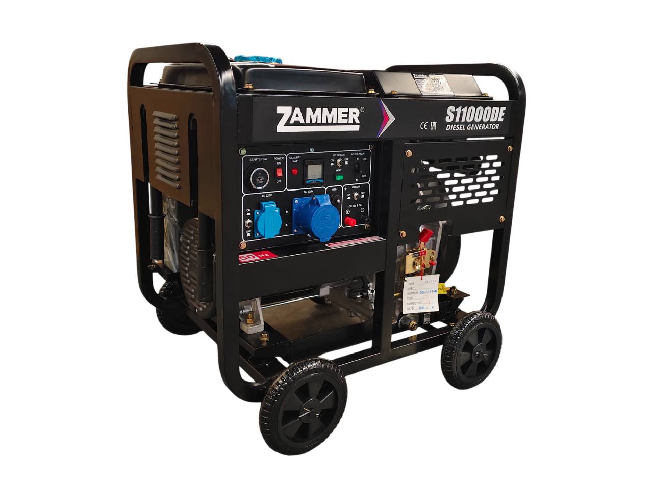 Дизельный  генератор ZAMMER S11000DE
