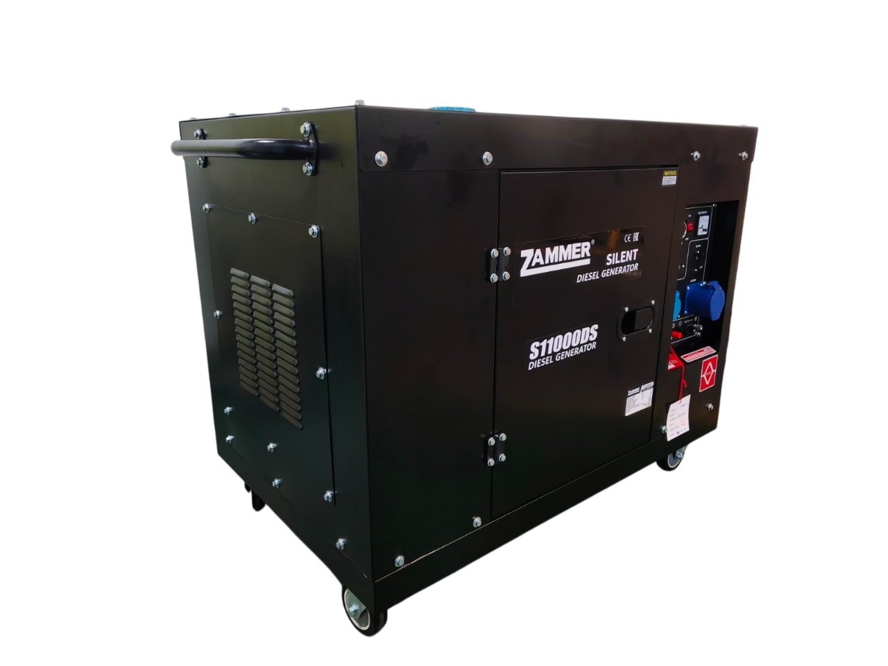 Дизельный генератор ZAMMER S11000DS- 7,5кВт кожух