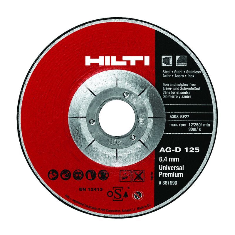 Круг шлифовальный 125x6,4x22, HILTI