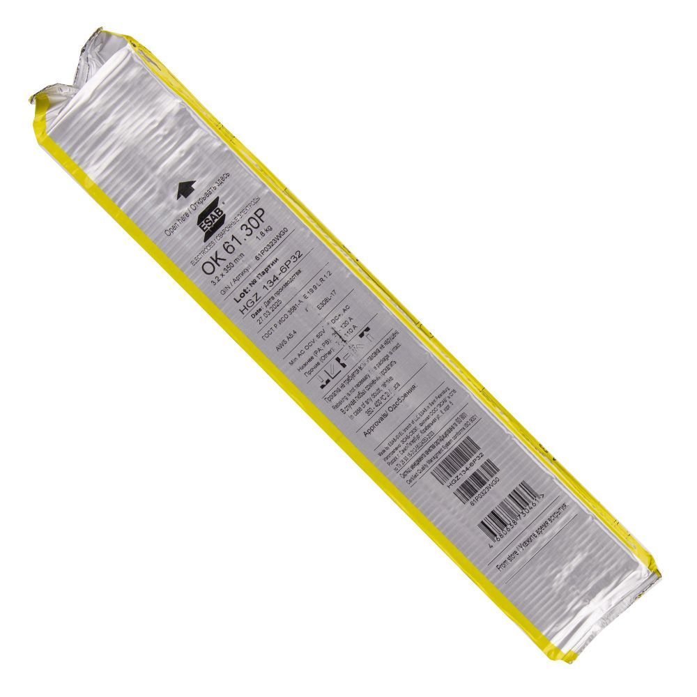 Электроды ESAB OK 61.30P ф 3,2 мм, вакуум. уп. 1,8 кг