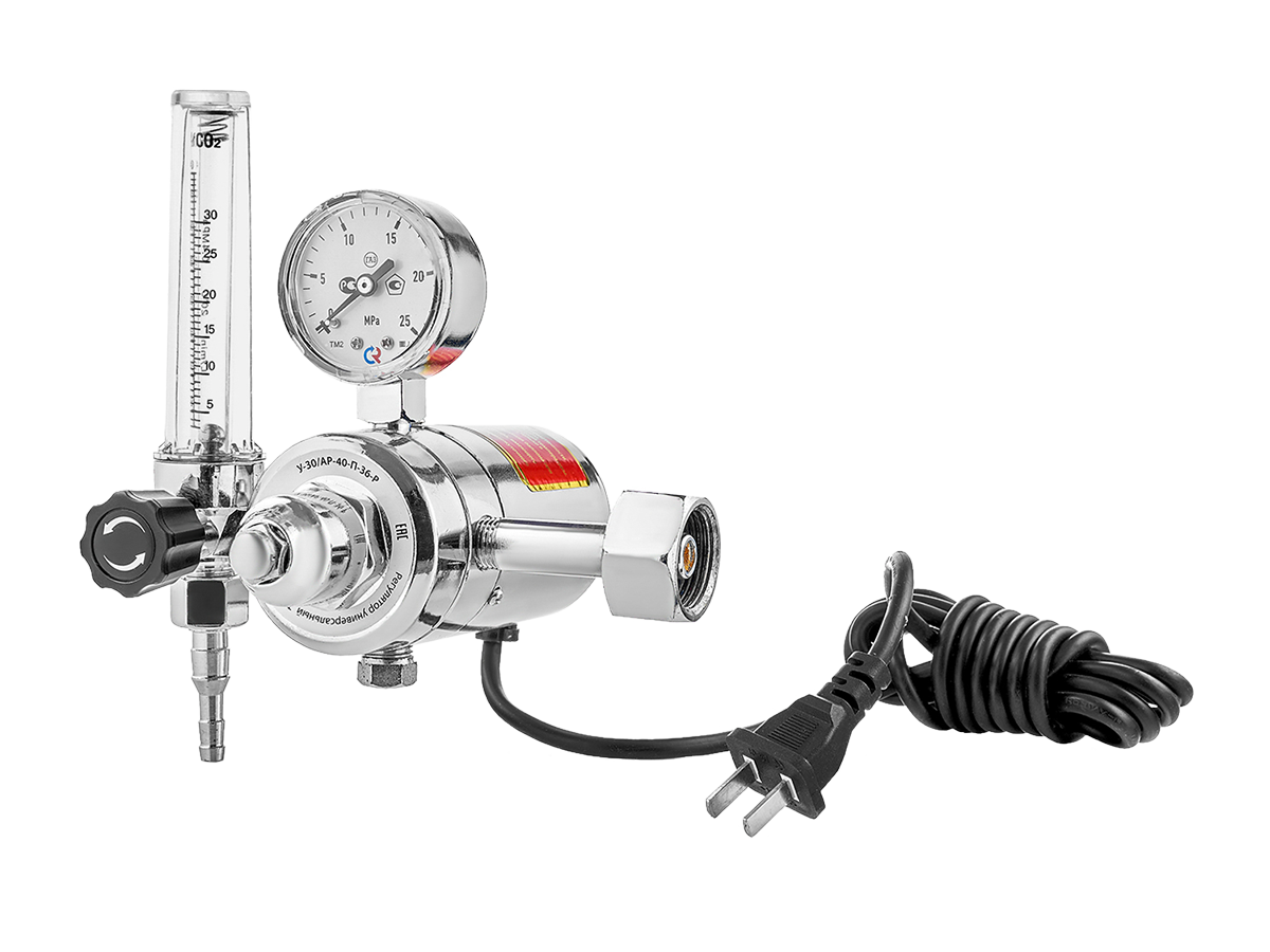 Сварог Регулятор универсальный У-30/АР-40-П-36-Р (углек./аргон, с ротаметром, подогреватель 36В)