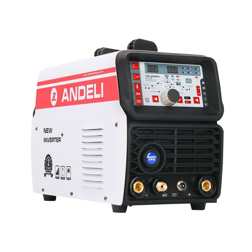 Установка аргонодуговая ANDELI TIG-250PL (220 В, AC/DC, 10-200 А, ПН 60%, 12,6 кг, диспл.холод. сварка)