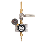 Пост газовый (точка отбора) UNISET ACETYLENE (ацетилен), KRASS фото